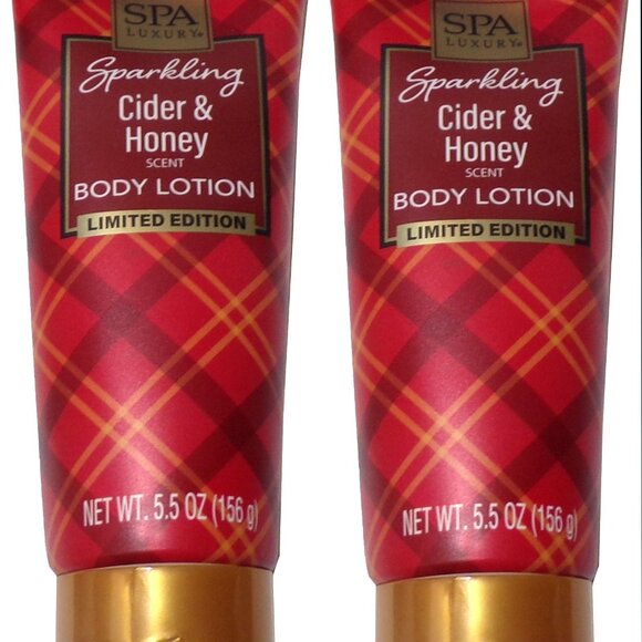 SPARKLING CIDER & HONEY HAND & BODY LOTION 5.5 Oz Each LIMITED EDITION Set of 2 - Picture 1 of 3